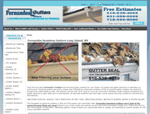 Tablet Screenshot of fernandosgutters.com